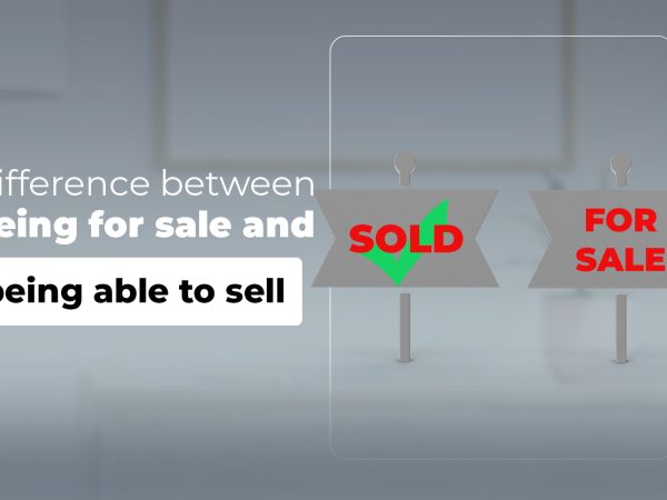 Go from being for sale to being able to sell
